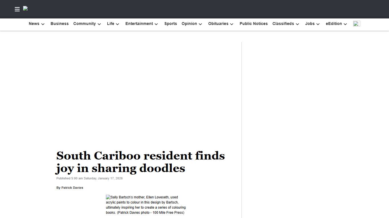 South Cariboo resident finds joy in sharing doodles | Vernon Morning Star